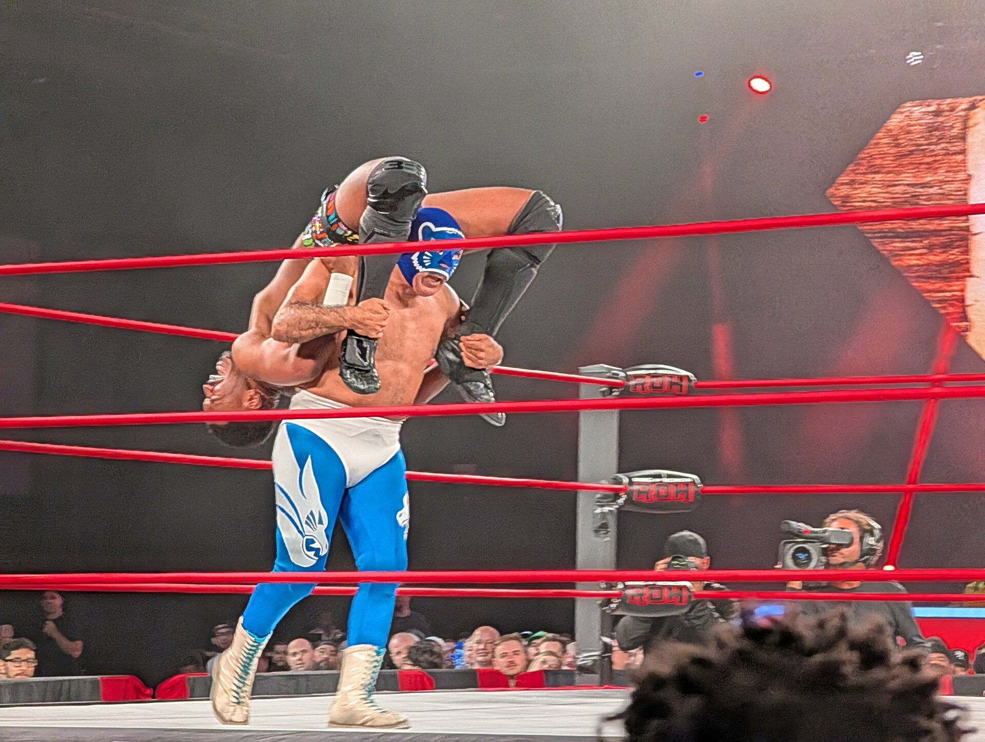 Moriarty destacó en sus dos luchas frente al 'Maestro Lagunero', Blue Panther.