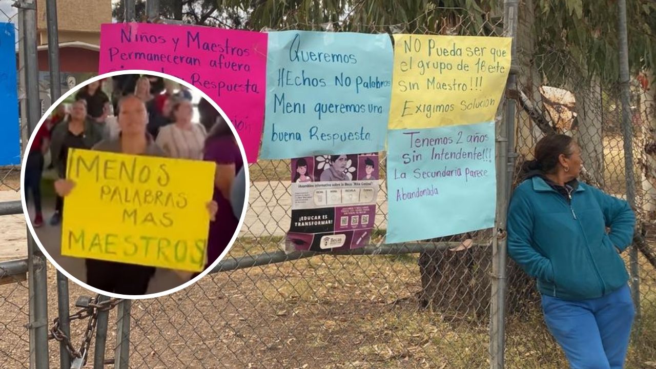 Dos escuelas de Durango protestan por falta de maestros