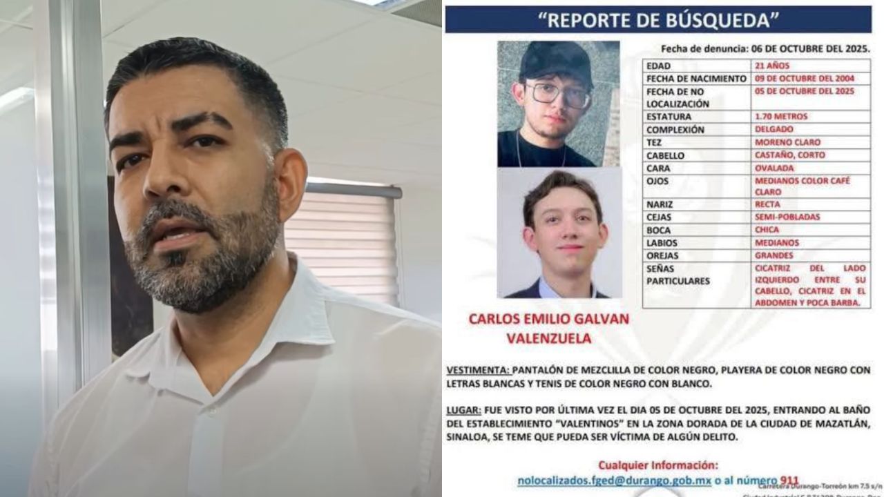 Isaac Aguayo Roacho, Vicefiscal Zona Sur de Sinaloa. / Ficha de Búsqueda de Carlos Emilio en Durango.