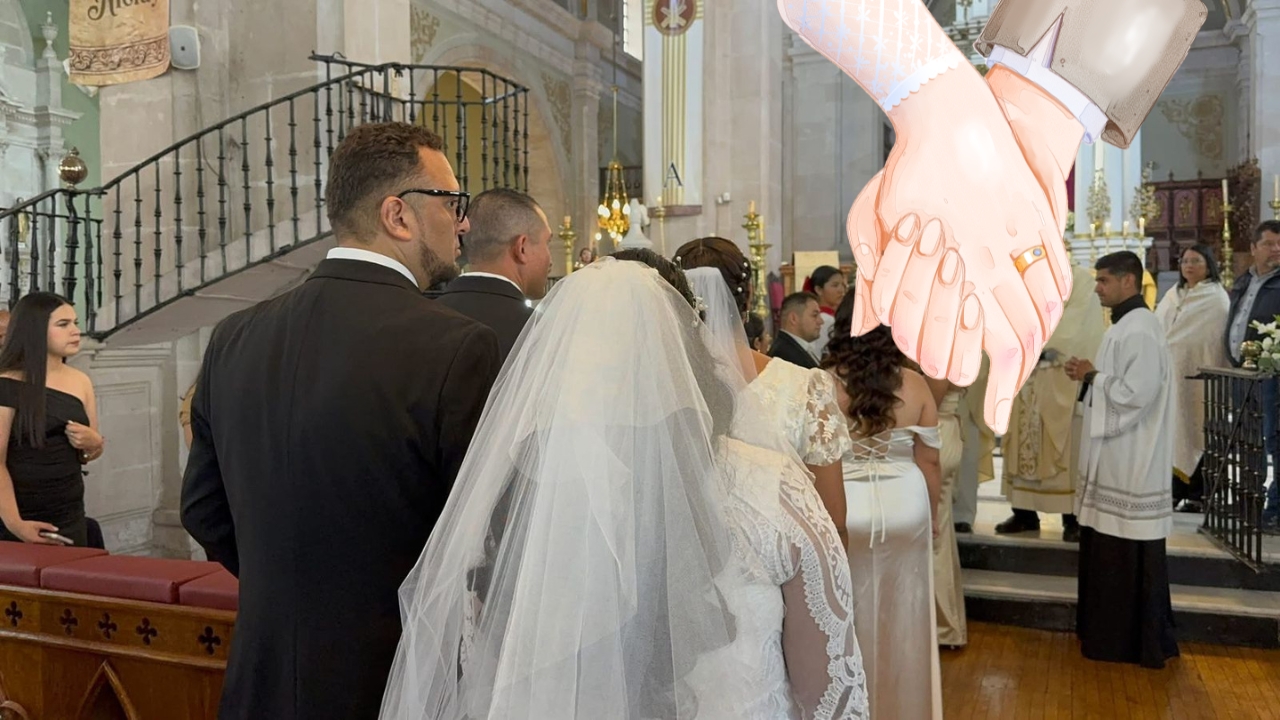 Más de 30 parejas se casaron en boda colectiva celebrada en la Catedral de Durango